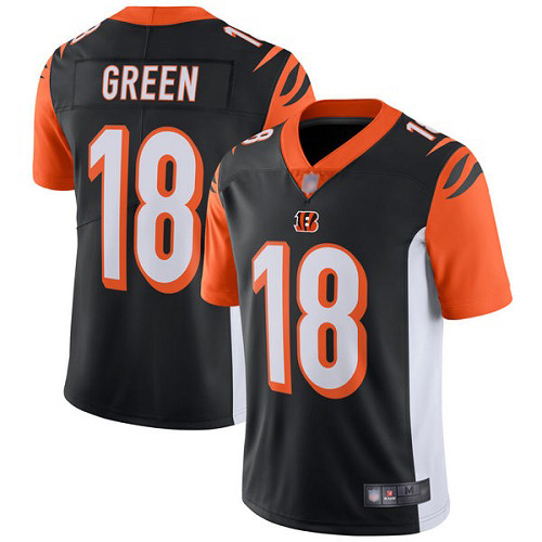 Cincinnati Bengals Limited Black Men A J  Green Home Jersey NFL Footballl #18 Vapor Untouchable